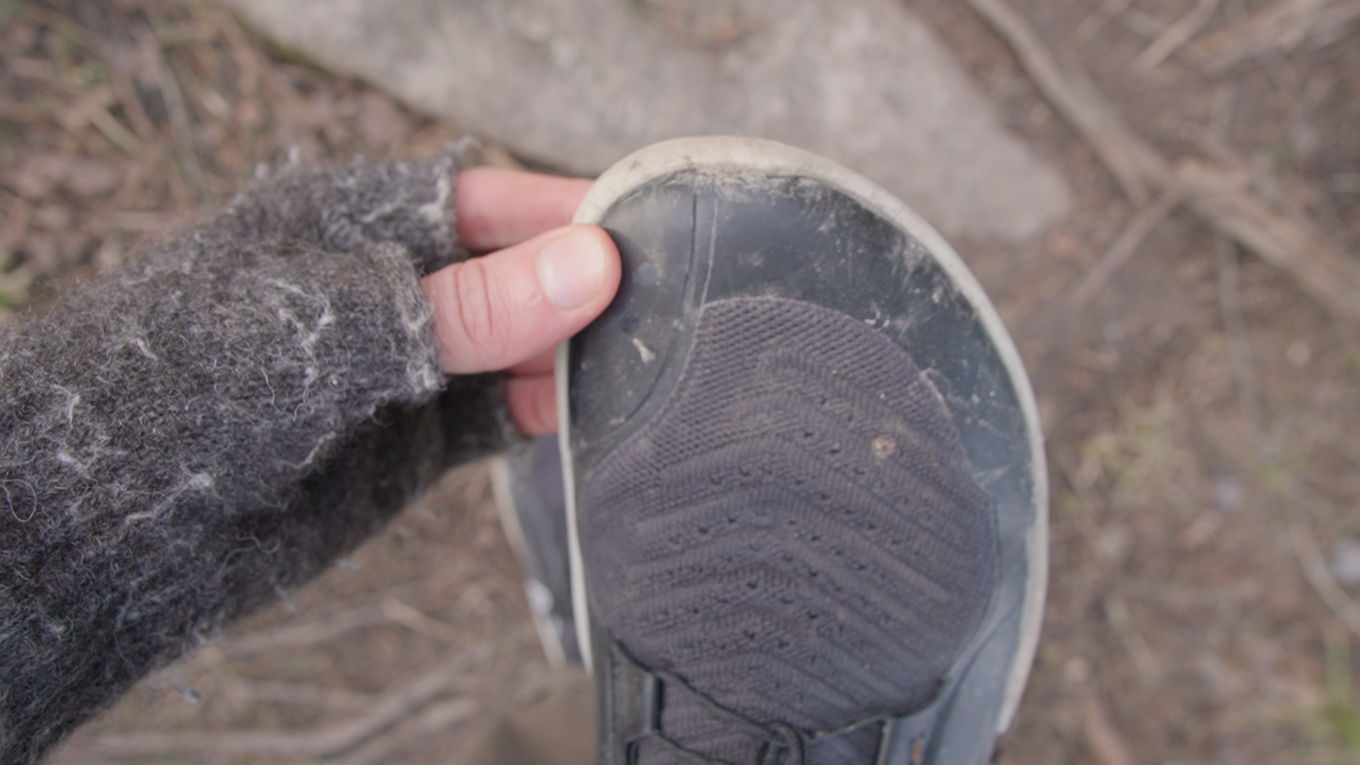 Vivobarefoot Primus Trail Knit Fg Toe Protection Trail Hiking Pov