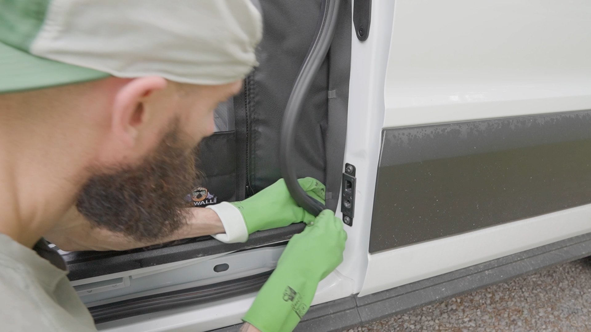 The Bug Wall Van Life Screen Review Diy Install Replace Trim Corner Bottom Tight