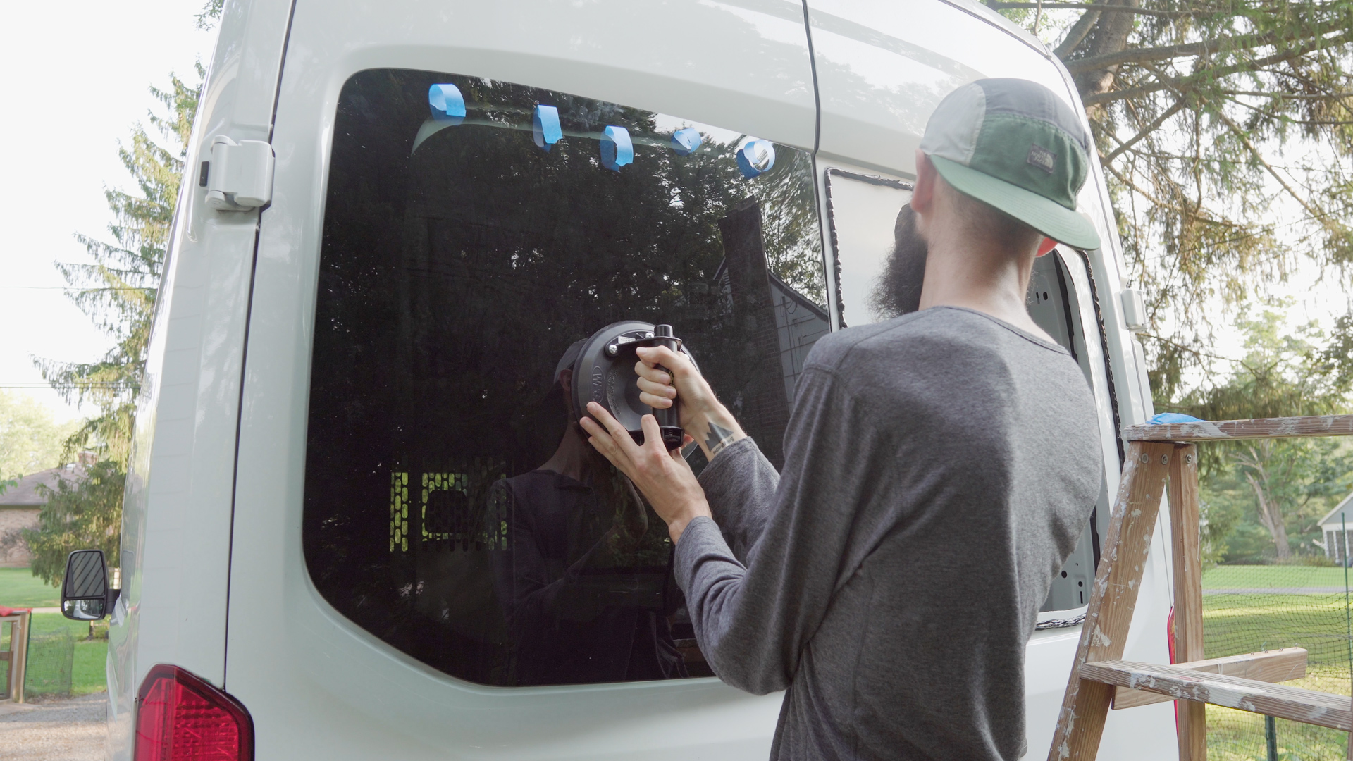 Van Rear Door Windows Install