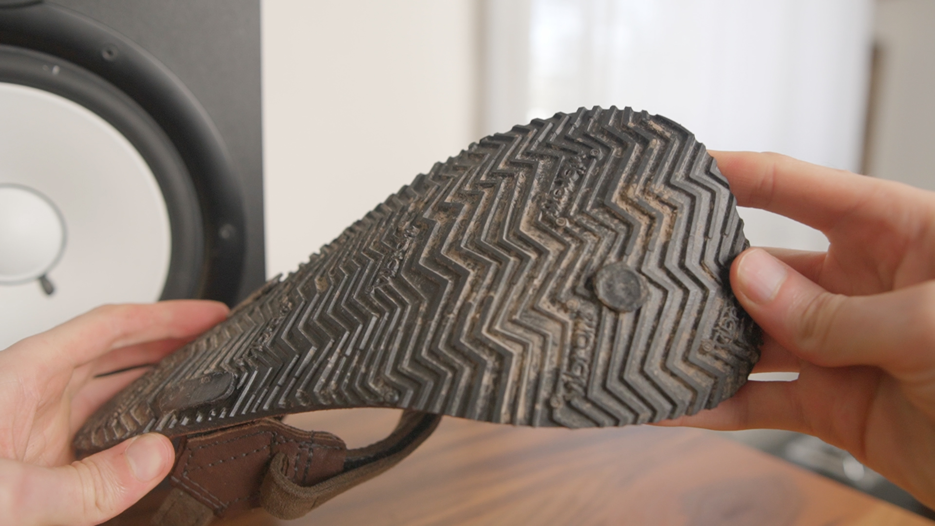 Toetem Alpha Blackbear Barefoot Sandals Review Vibram Tread Desk