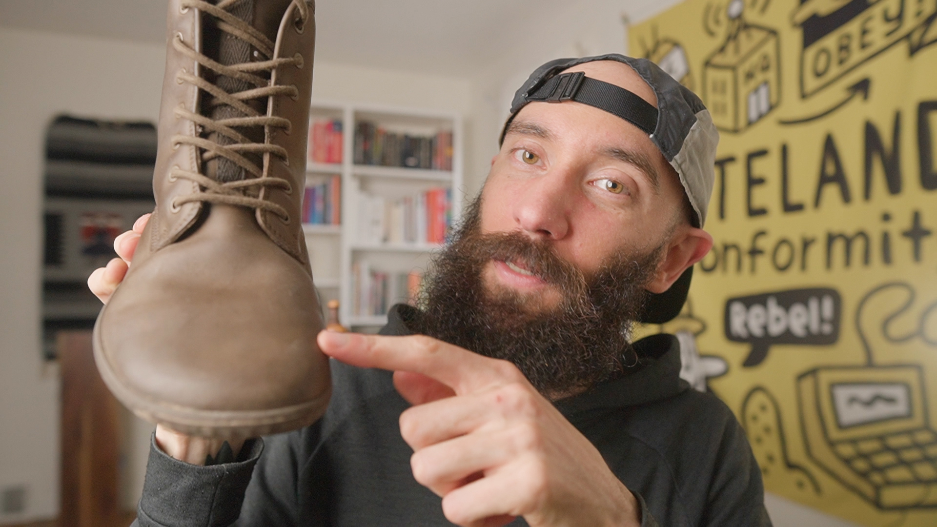 Vivobarefoot Scott Boot Voiceover Toebox