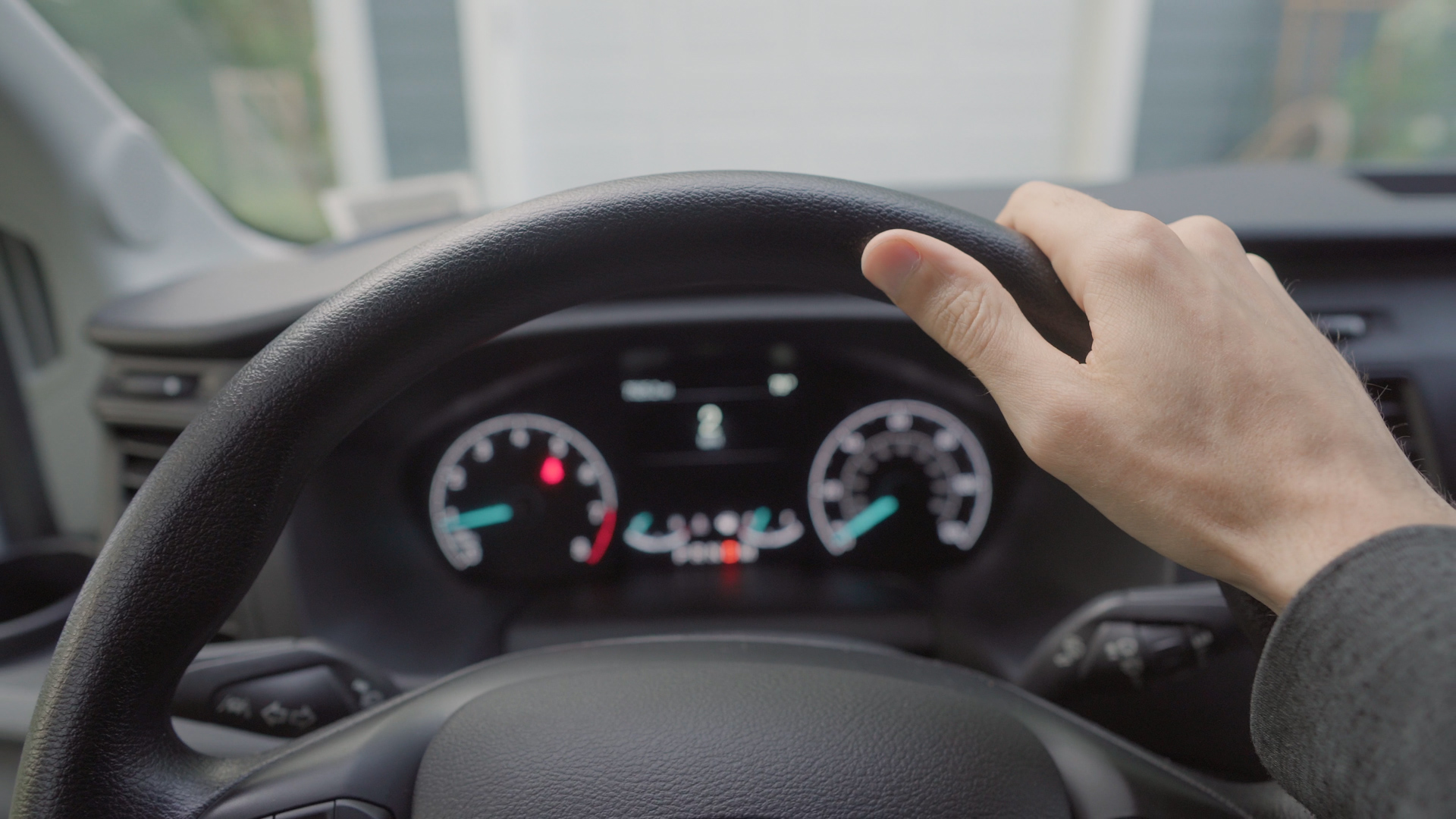 Van Life Day One Andrew Folts Steering Wheel Ford Transit Pov